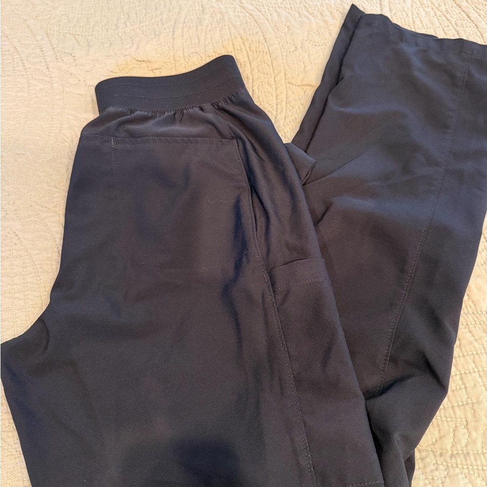 Landau Women's Black Stretch Scrub Scrubs